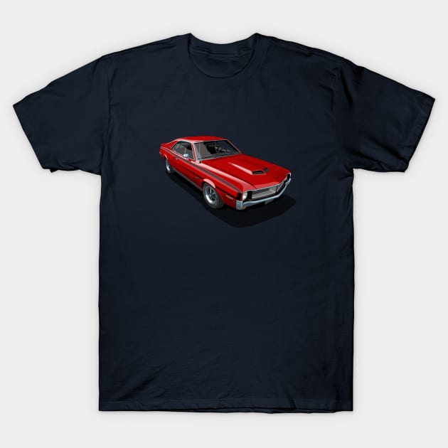 AMC Javelin in Matador Red T-Shirt by candcretro